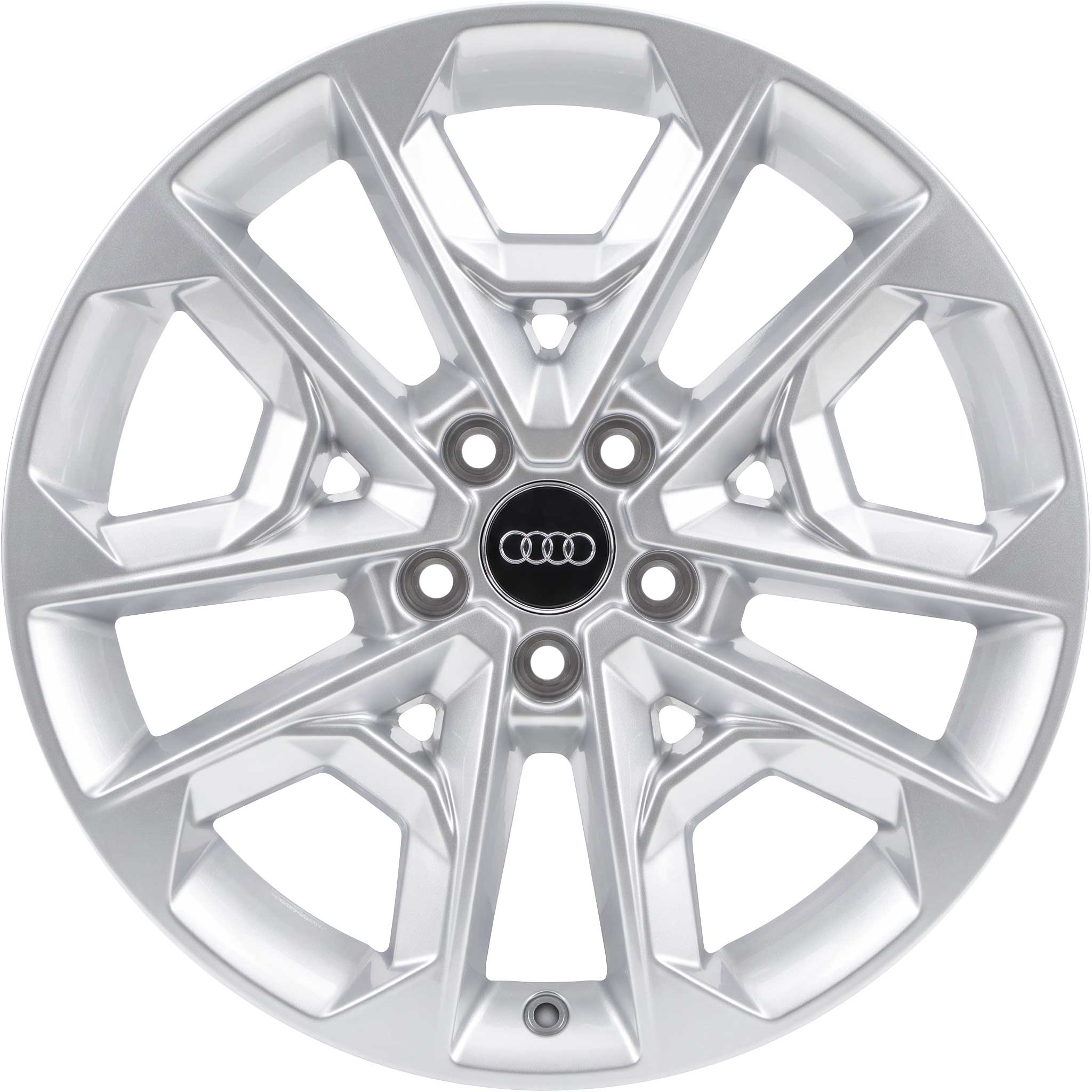 Audi 5 V Spoke S [Q2 81A] Galvano Silver Alloy Wheel Product Image #1