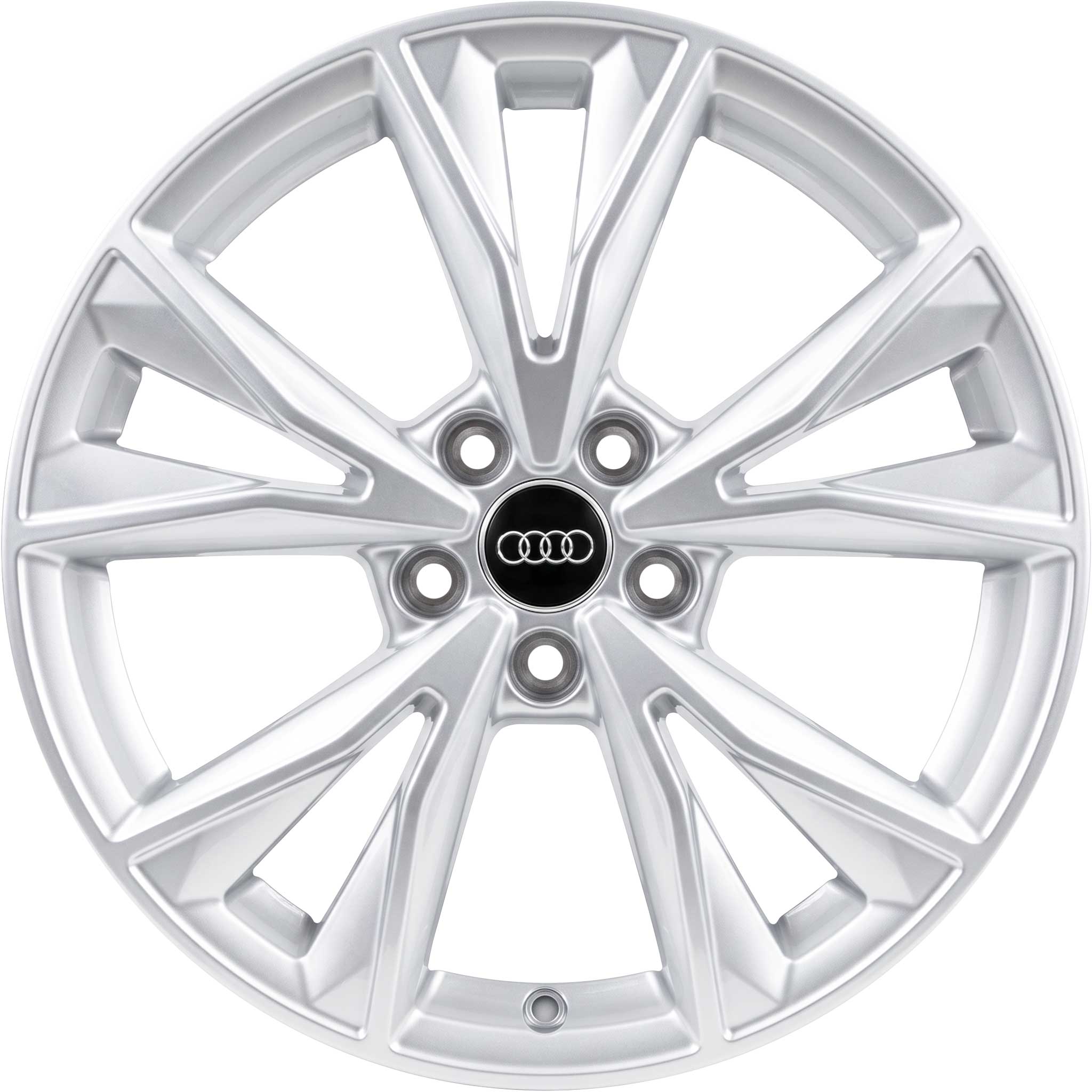 Audi 5 V Spoke [Q3 83A] Diamond Silver Alloy Wheel Product Image #1