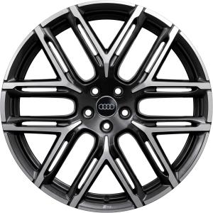21" Audi RS Multi Spoke [Q3 83A] Phantom Black with Diamond Cut alloy wheel