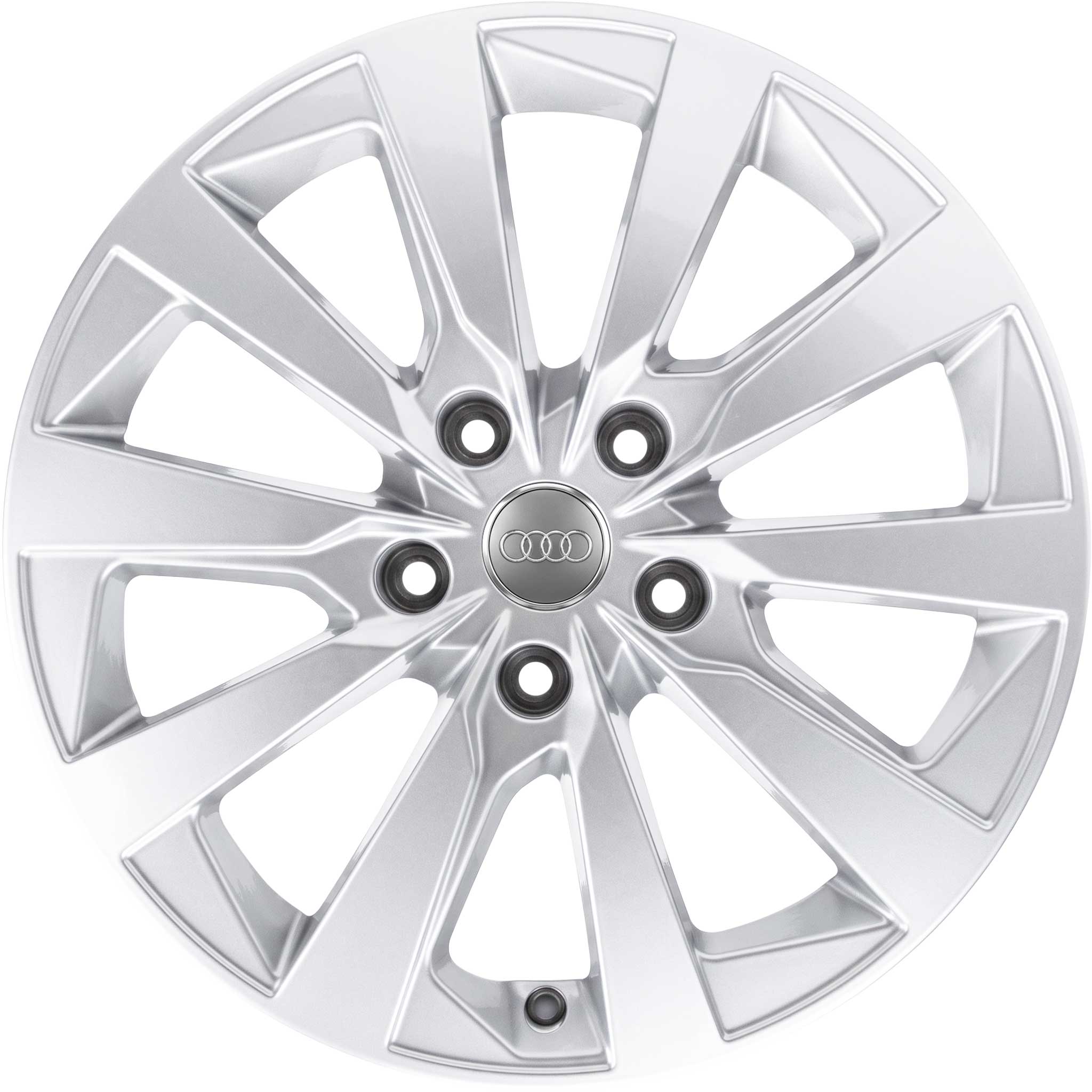 Audi 10 Spoke [Q6 85H] Diamond Silver Alloy Wheel Product Image #1