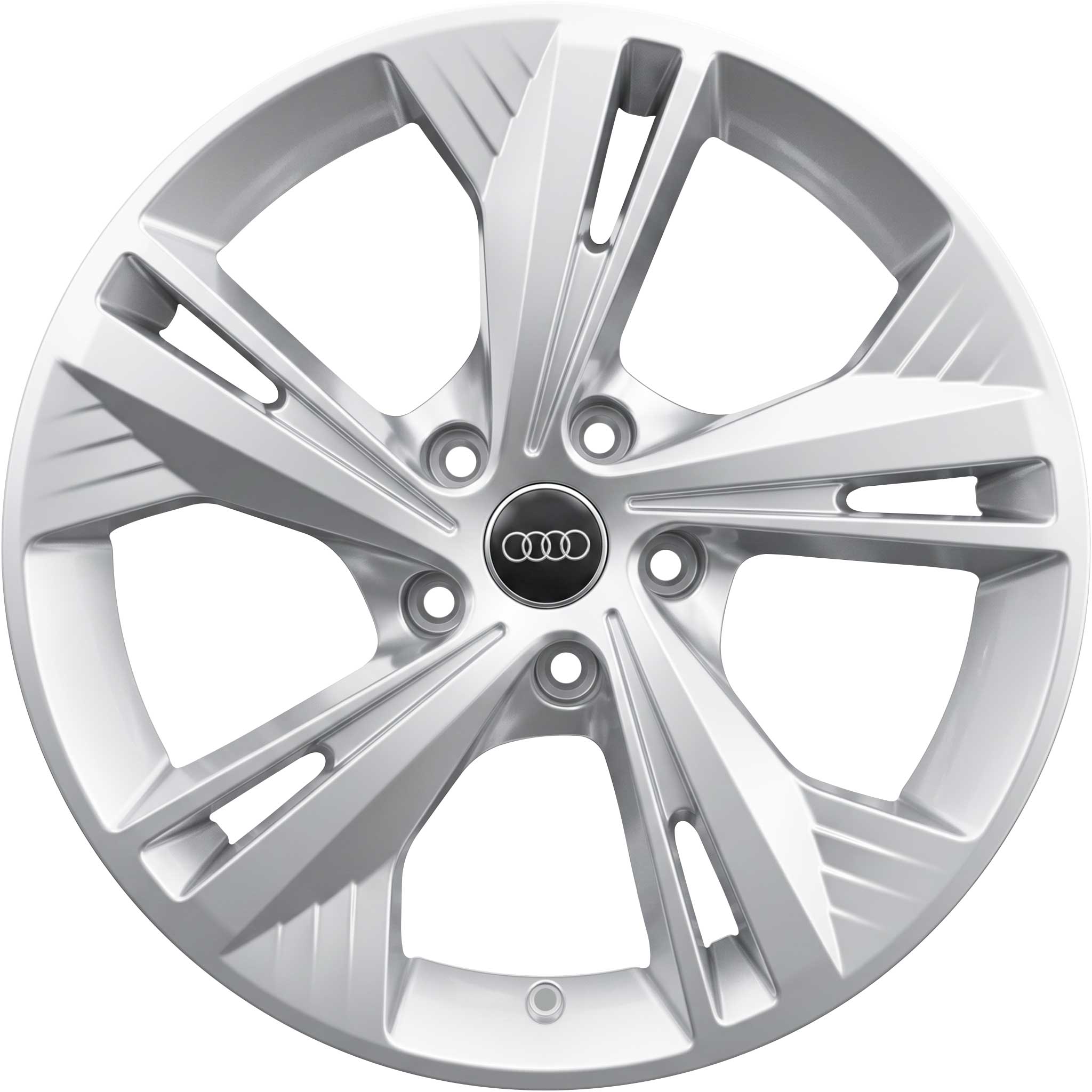 Audi 5 Double Spoke Dynamic [Q6 85H] Diamond Silver Alloy Wheel Product Image #1