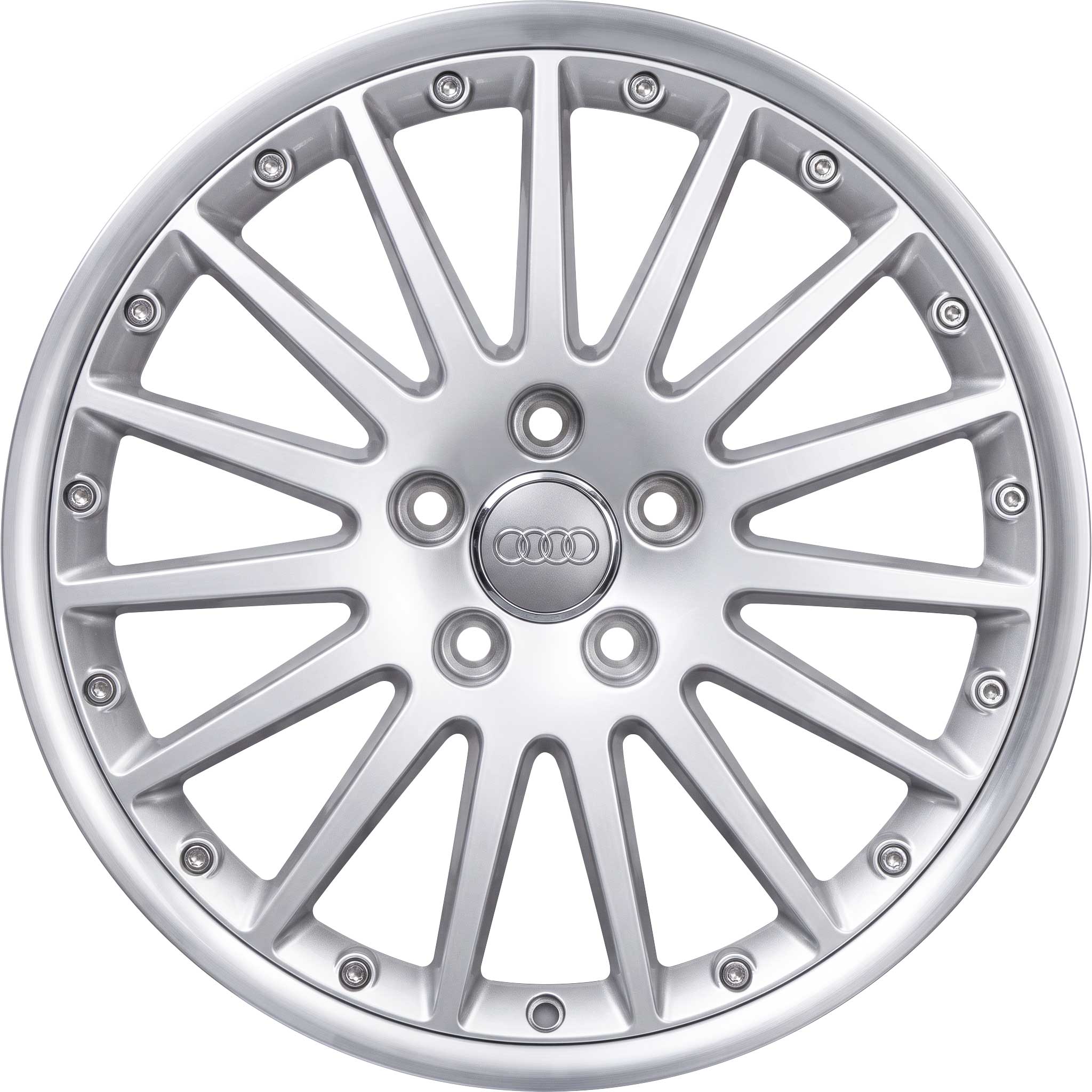 Audi 15 Spoke [A4 8H] Brilliant Silver Alloy Wheel Product Image #1