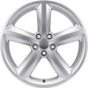 Audi 5 Spoke Design Silver Grey Painted Wheel Img 1