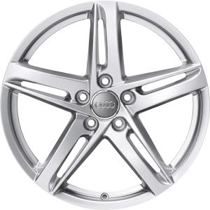 18" Audi 5 Arm Rotor [A4 8K] Diamond Silver alloy wheel