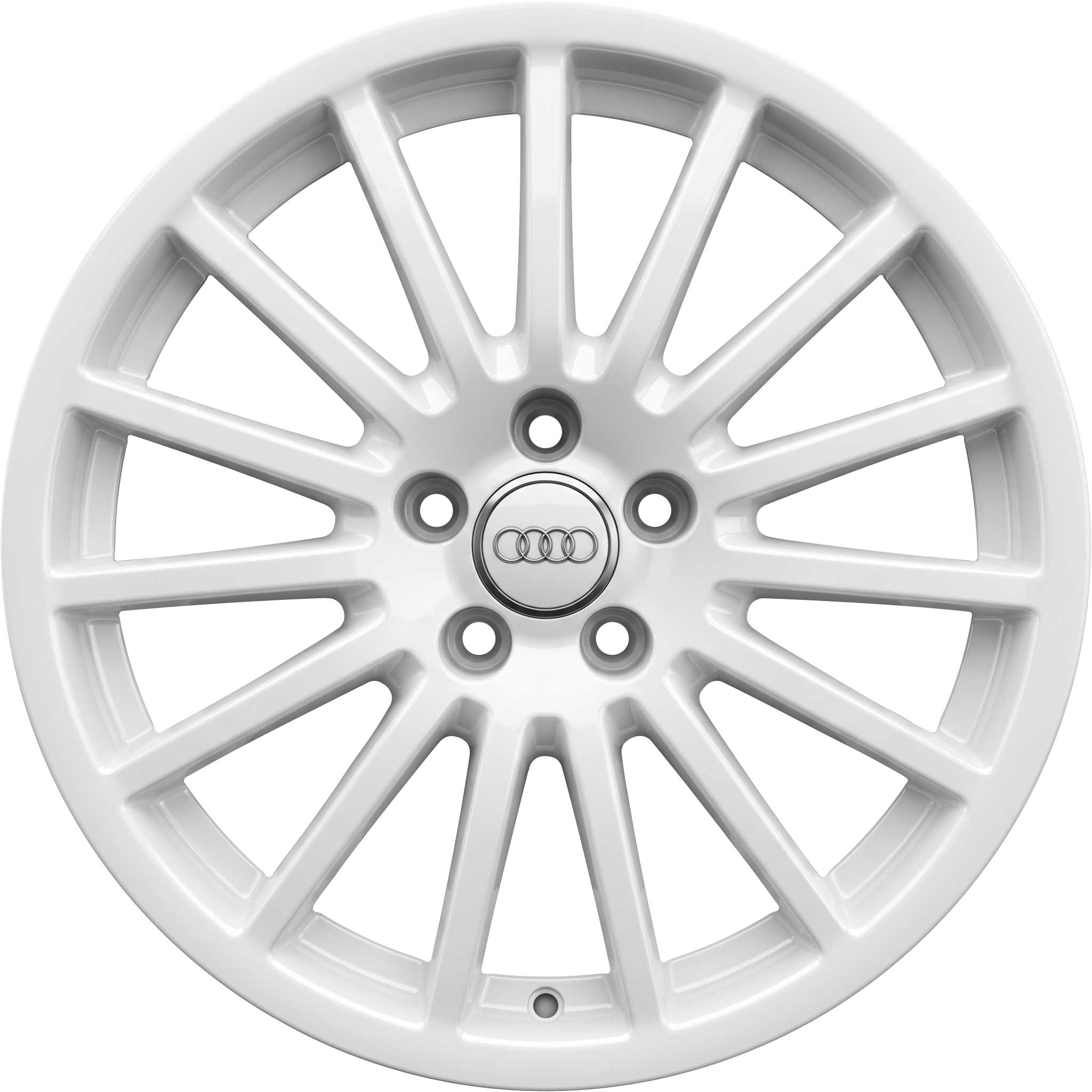 Audi 15 Spoke [A4 8K] Ibis White Alloy Wheel Product Image #1