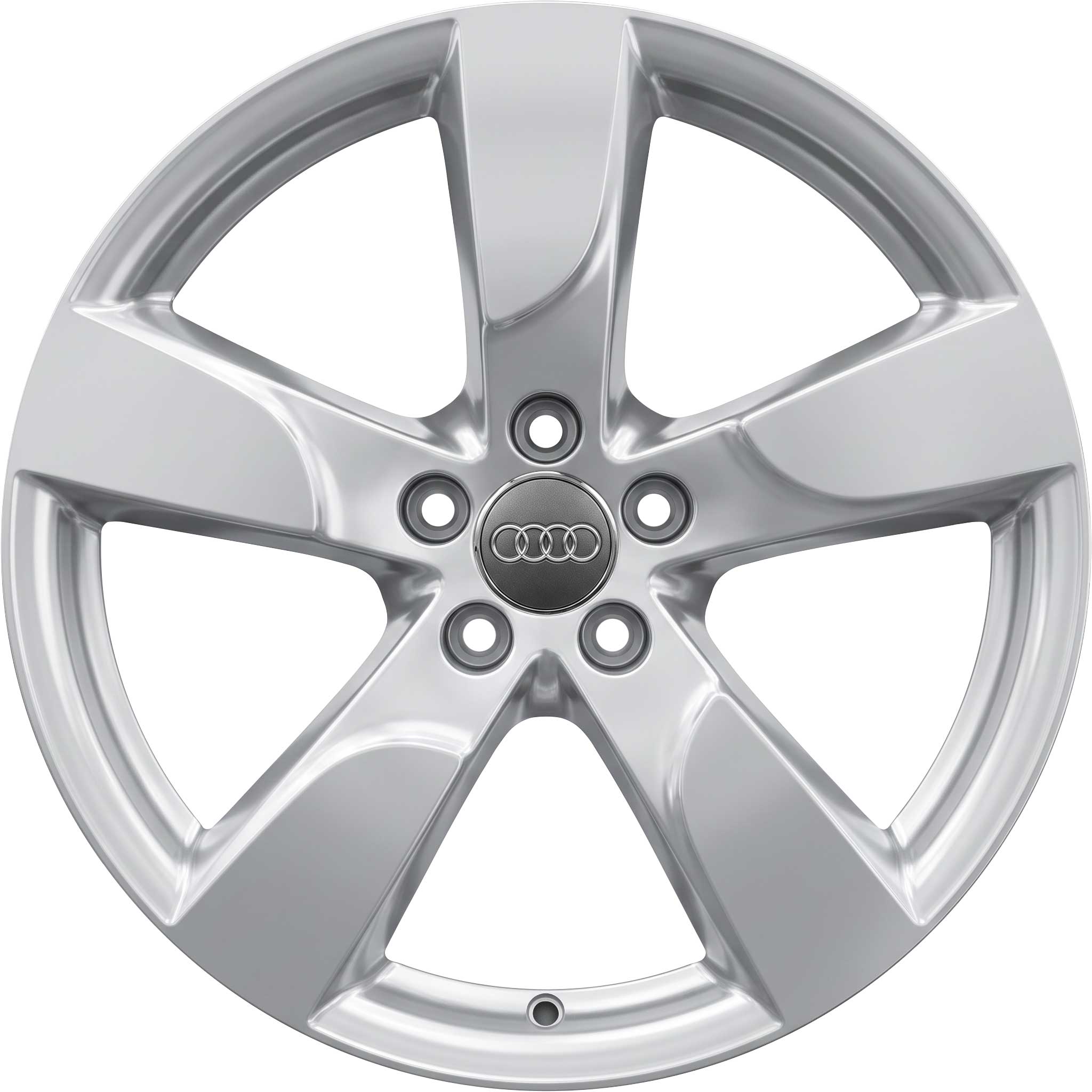 Audi 5 Arm HS Silver Polished Alloy Wheel Product Image #1