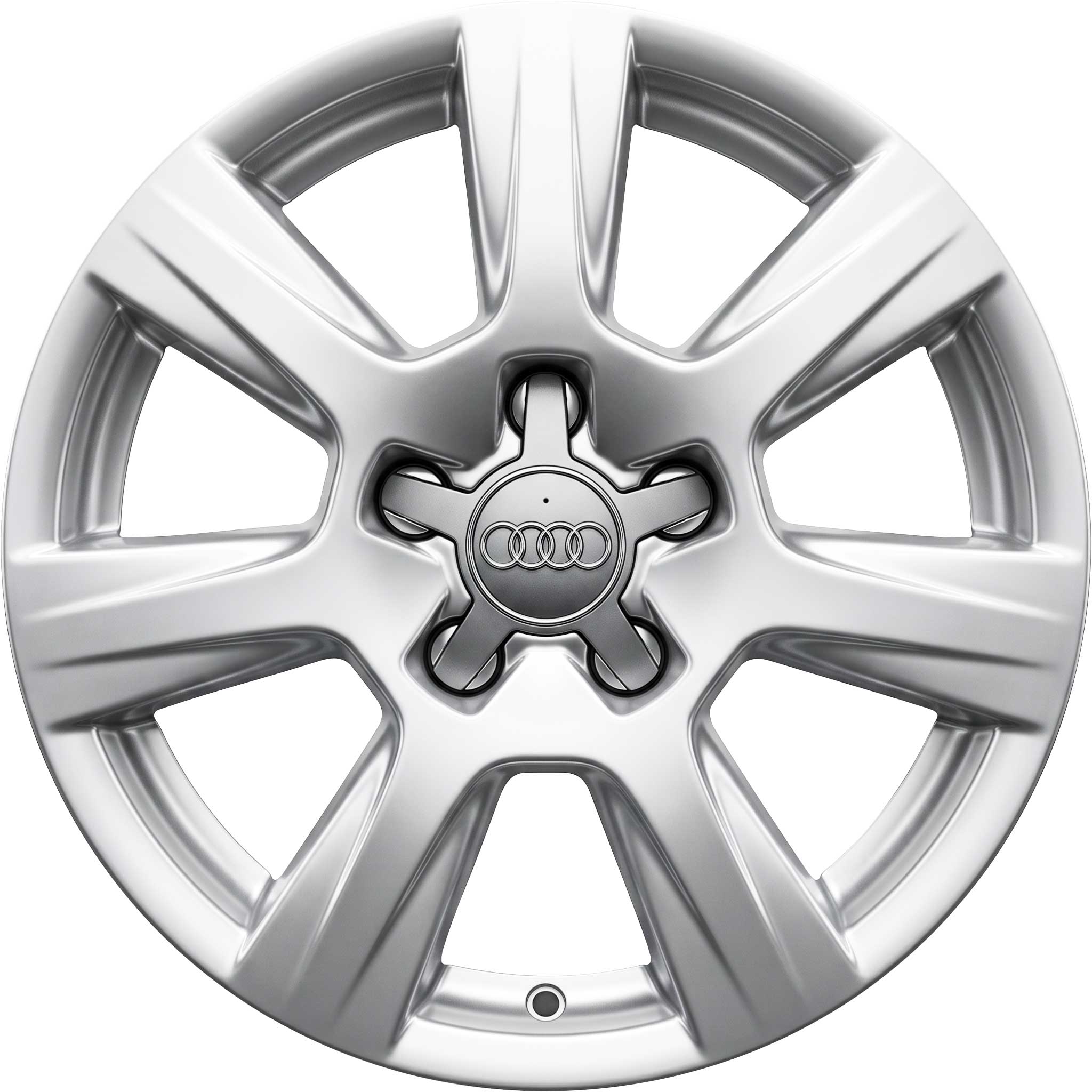 Audi 7 Arm Design [A4 8K] Diamond Silver Alloy Wheel Product Image #1