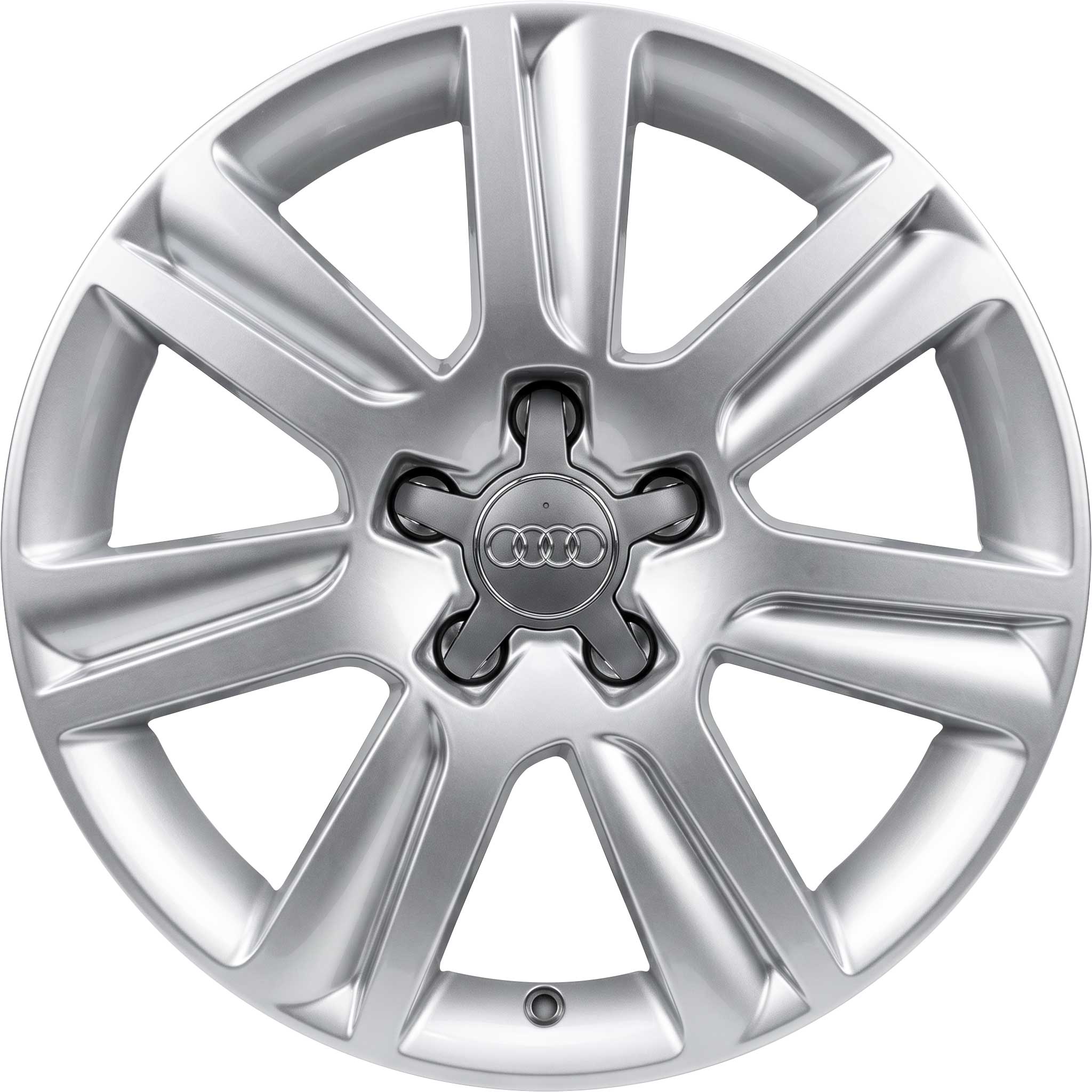 Audi 7 Arm Structuur Silver Grey Painted Alloy Wheel Product Image #1