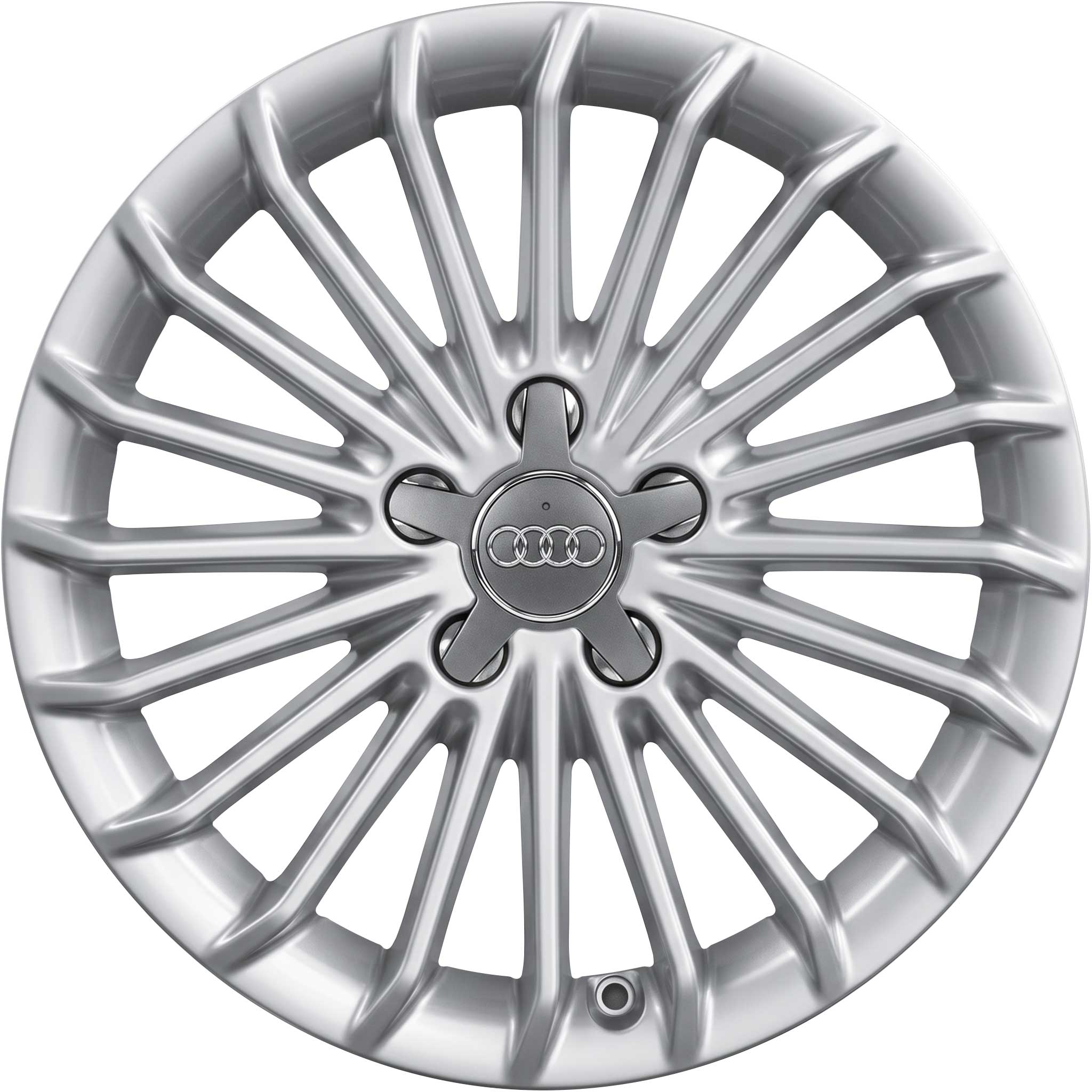 Audi 20 Multi Spoke [A4 8K] Diamond Silver Alloy Wheel Product Image #1