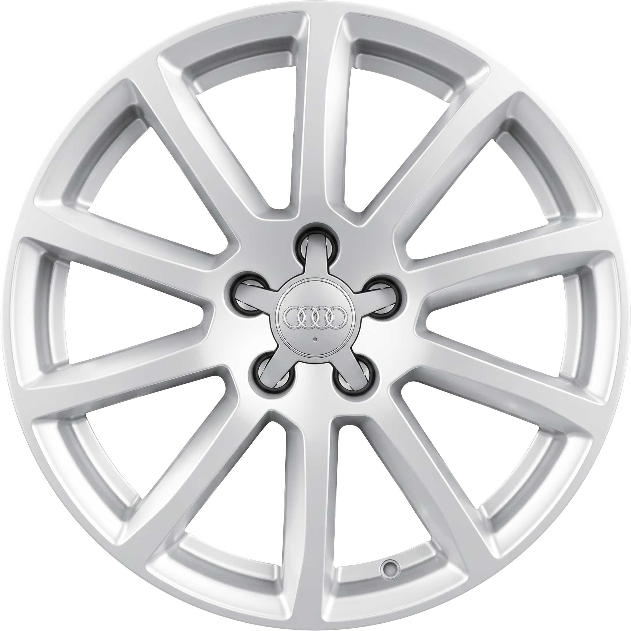 Audi 10 Spoke [A4 8K] Diamond Silver Alloy Wheel Product Image #1
