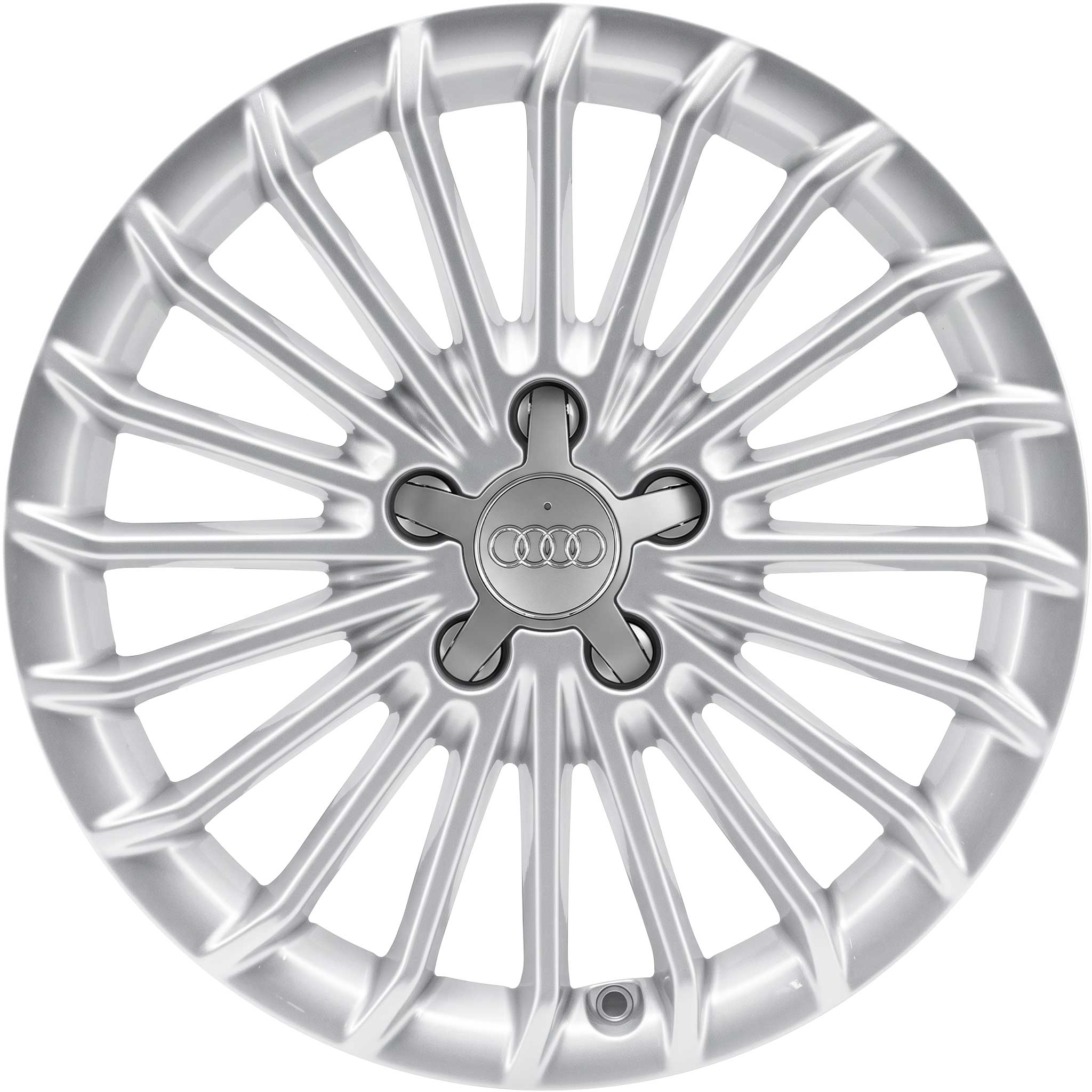 Audi 5 Spoke [A4 8K] Diamond Silver Alloy Wheel Product Image #1
