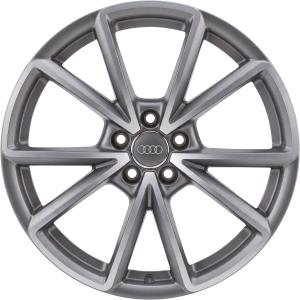 Audi 5 V Spoke [A5 8T] Diamond Silver Alloy Wheel for Audi A5 & S5 B8 (8T) - Sizes 18in