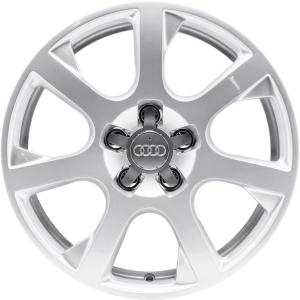 17" Audi 7 Spoke [Q5 8R] Diamond Silver alloy wheel
