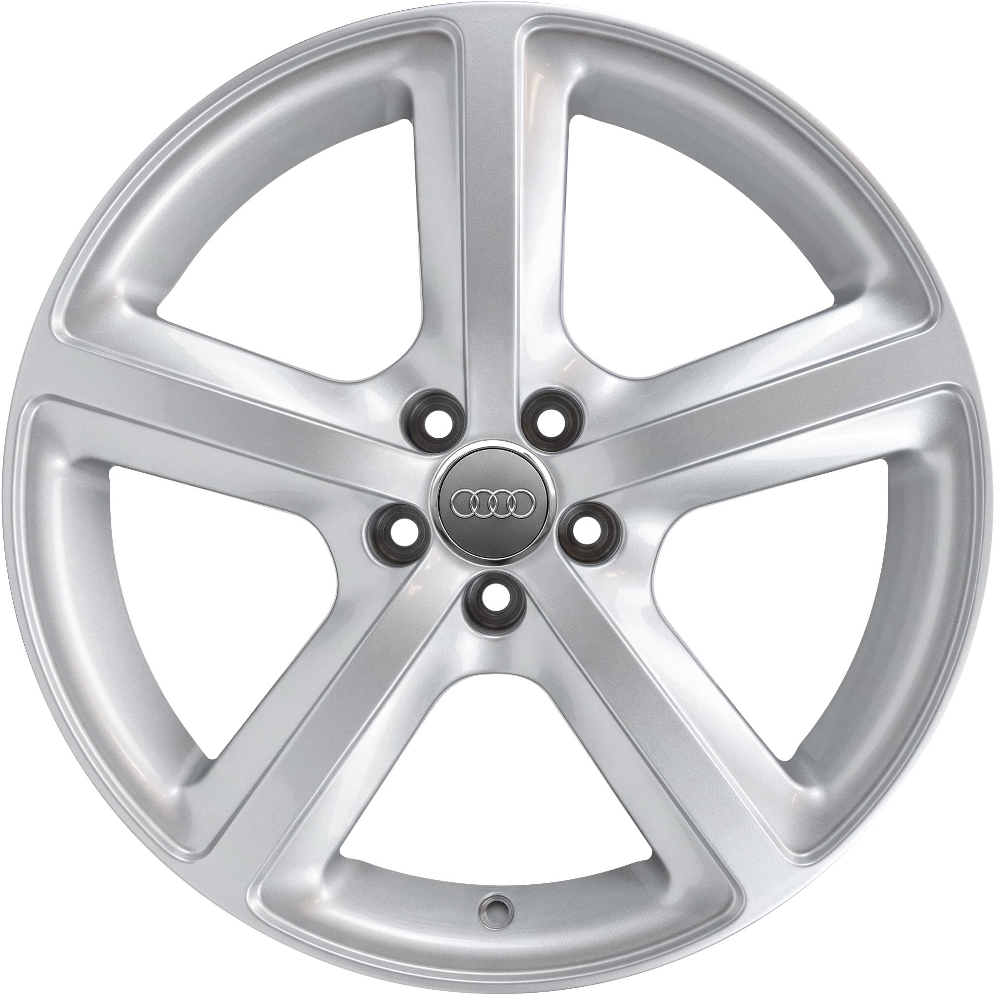 Audi 5 Spoke Design Silver Grey Painted Alloy Wheel Product Image #1