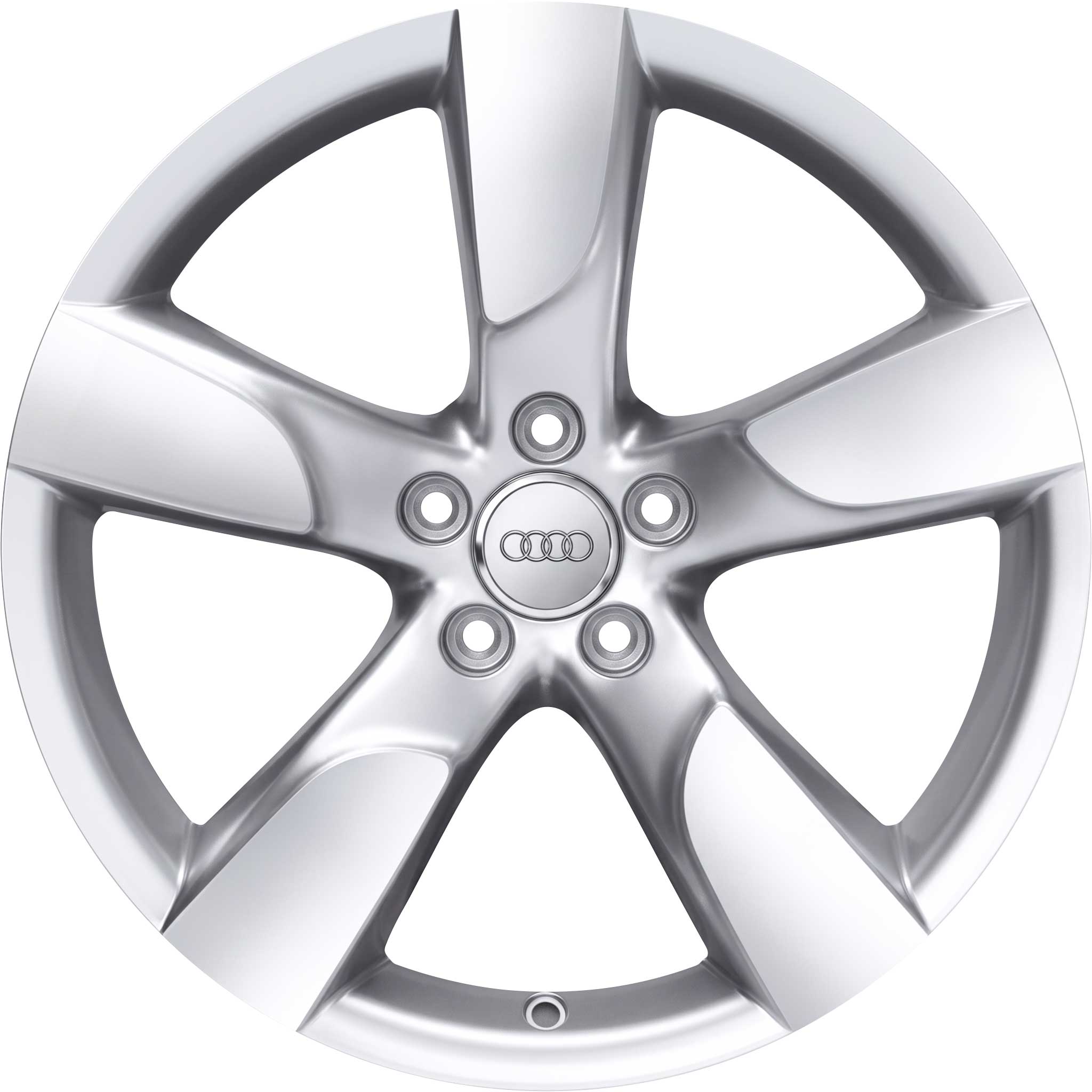 Audi 5 Arm Hollow Spoke [A4 8K] Diamond Silver Alloy Wheel Product Image #1