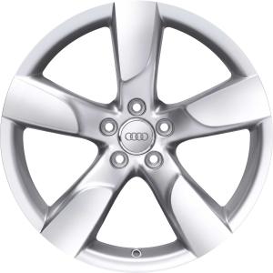 Silver Audi 5 Arm Hollow alloy wheel