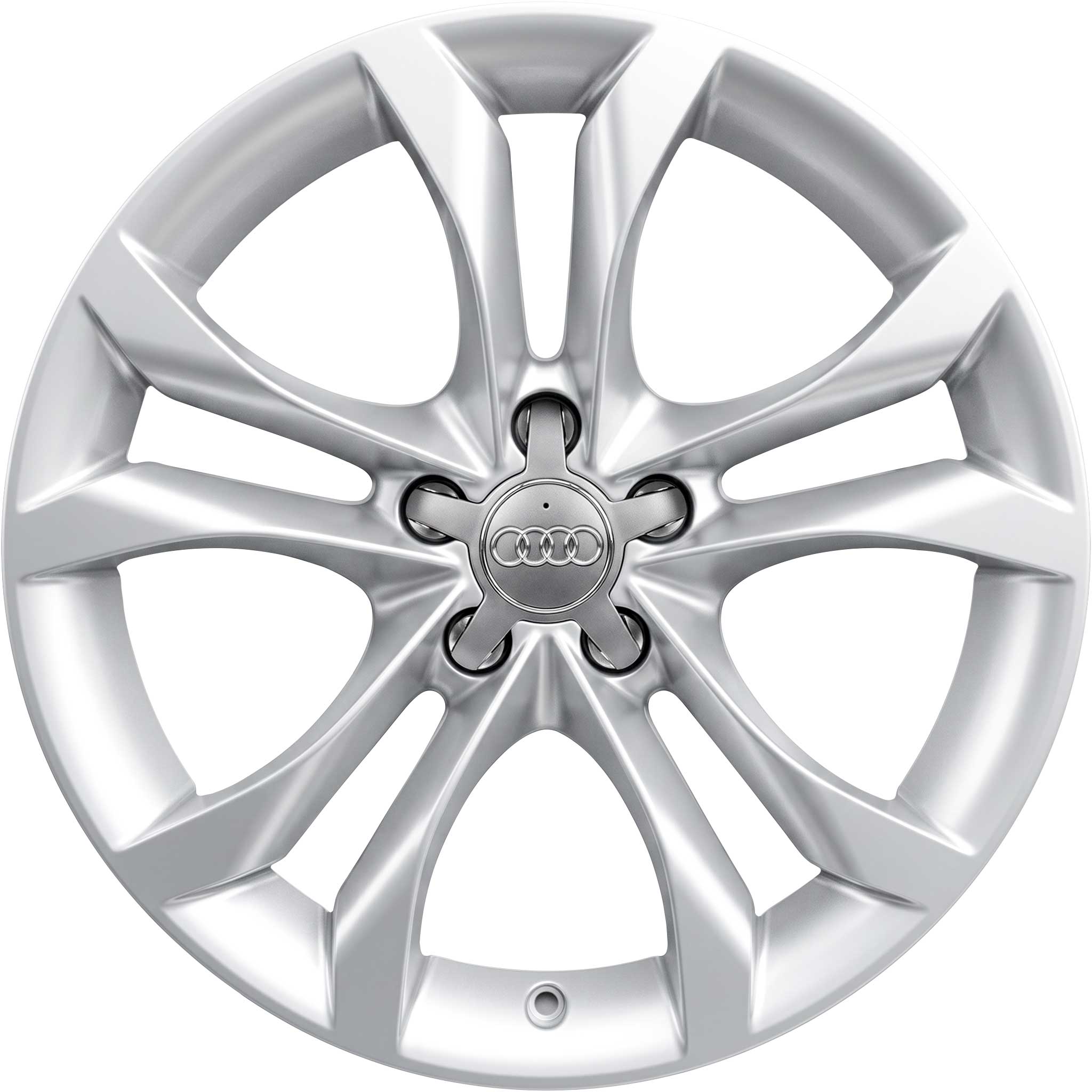 Audi 5 Parallel S Spoke [A5 8T] Diamond Silver Alloy Wheel Product Image #1