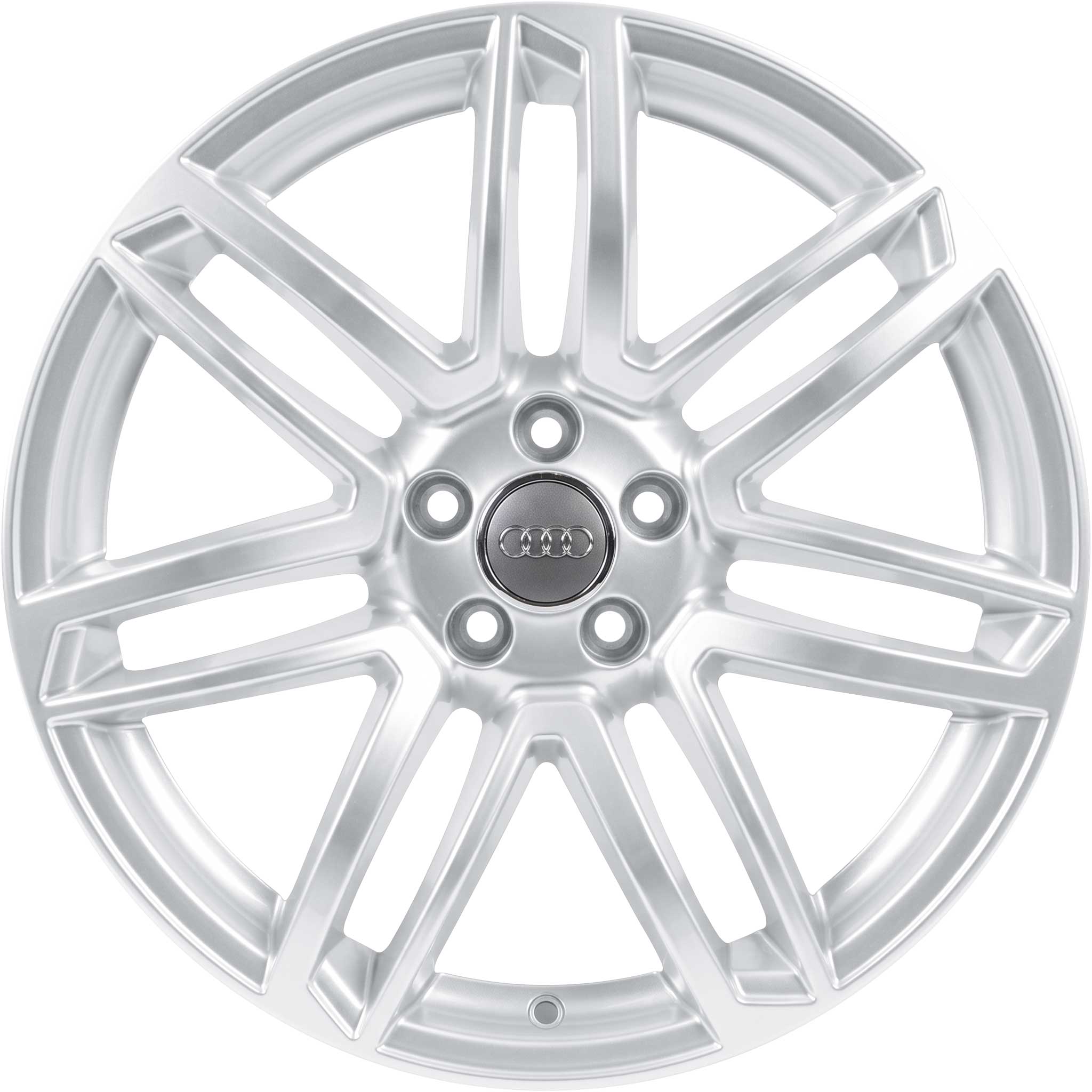 Audi 7 Double Spoke [A5 8T] Galvano Silver Alloy Wheel Product Image #1