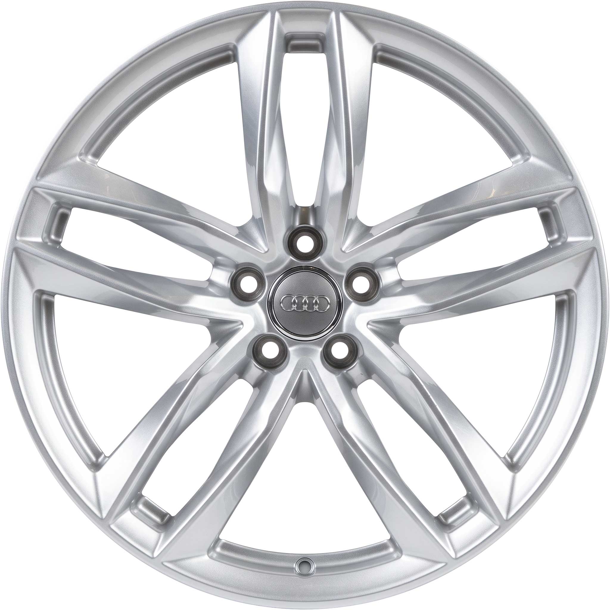 Audi 5 Twin Spoke [A5 8T] Galvano Silver Alloy Wheel Product Image #1