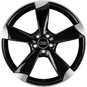 Audi 5 Rotor [A5 8T] Gloss Black with Diamond Cut Alloy Wheel for Audi RS4 B8 (8K) - Sizes 20in