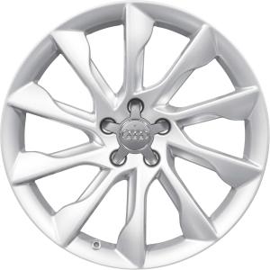 Chrome Audi 5 Rotor alloy wheel
