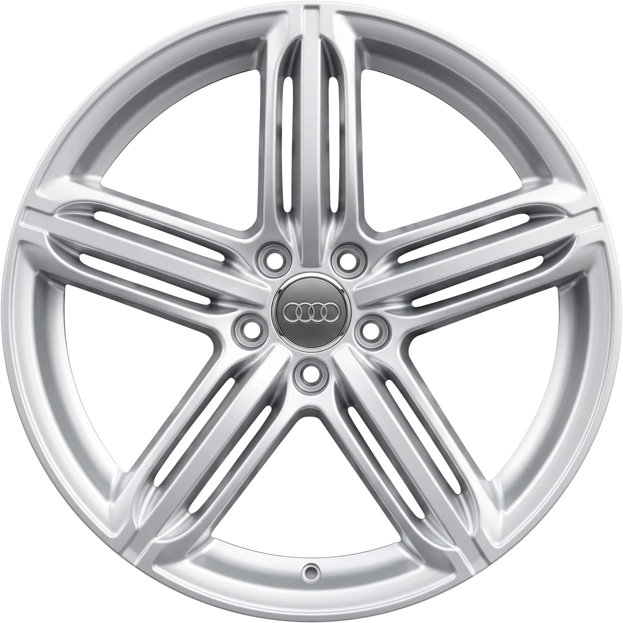 Audi 5 SpokeTriple Silver Alloy Wheel Product Image #1