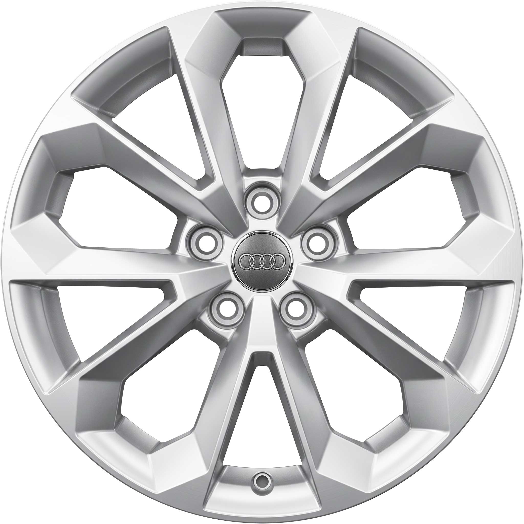 Audi 5 V Spoke [Q3 8U] Diamond Silver Alloy Wheel Product Image #1