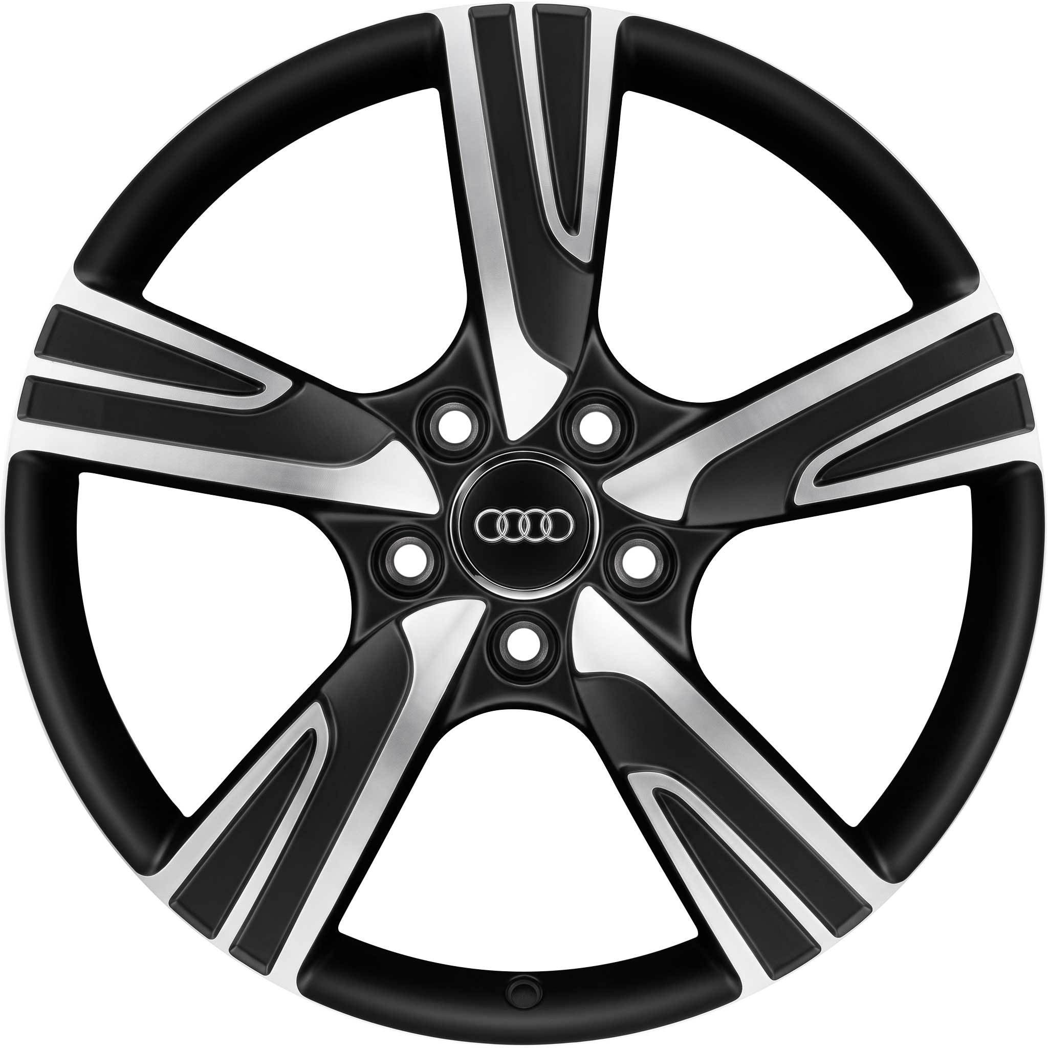 Audi 5 Arm Velum [A3 8V] Matt Black Alloy Wheel Product Image #1