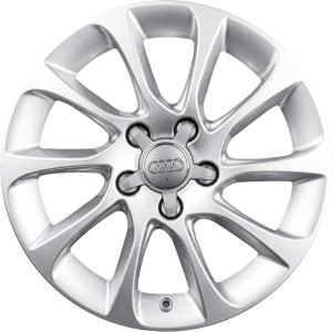 Audi 10 Spoke [A3 8V] Diamond Silver Alloy Wheel for Audi A3 & S3 8V - Sizes 16in