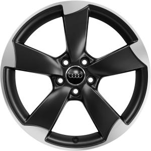 Audi 5 Arm Rotor [A3 8V] Gloss Black with Diamond Cut Alloy Wheel - Sizes 18in