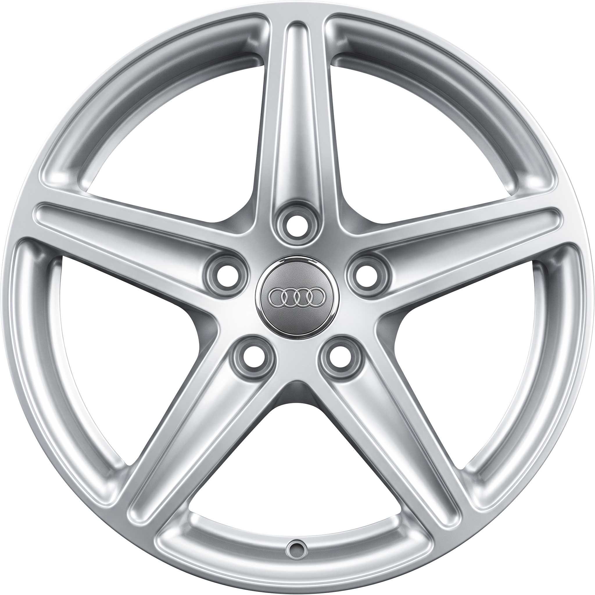 Audi 5 Spoke Rotor [A3 8V] Diamond Silver Alloy Wheel Product Image #1