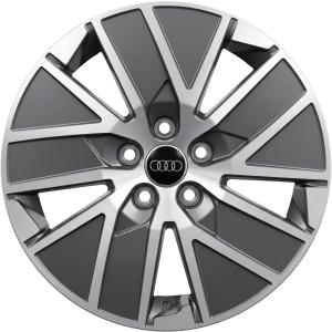 17" Audi 15 Spoke Aero [A3 8V] Graphite Grey with Diamond Cut alloy wheel