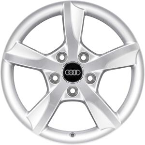Silver Audi 5 Arm Rotor alloy wheel