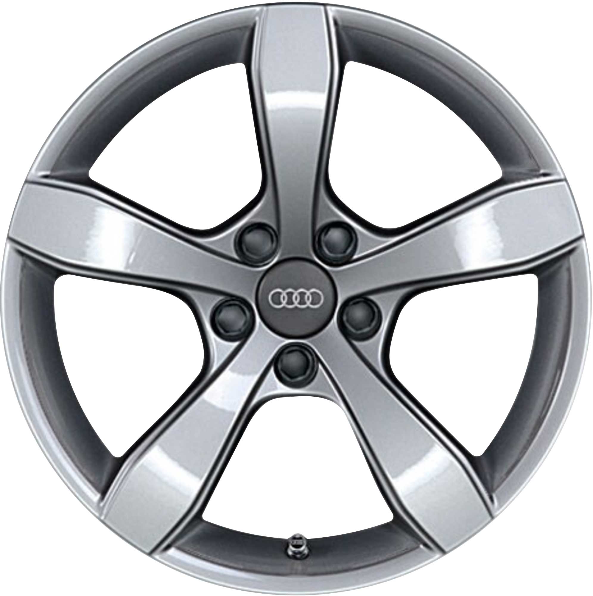 Audi 5 Arm Pin [A1 8X] Diamond Silver Alloy Wheel Product Image #1