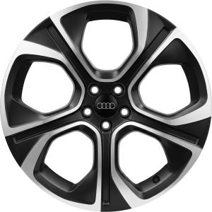 Black Audi 5 Arm Polygon alloy wheel