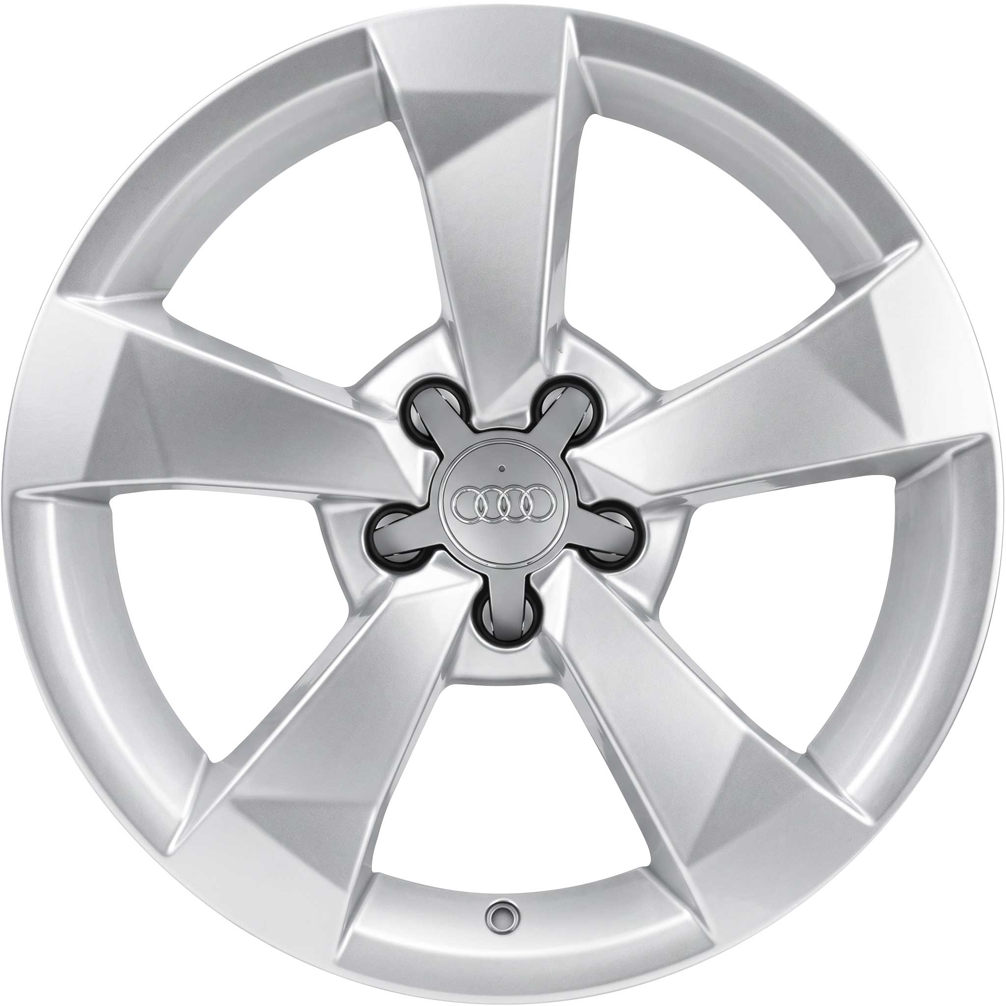 Audi 5 Spoke [A1 8X] Diamond Silver Alloy Wheel Product Image #1