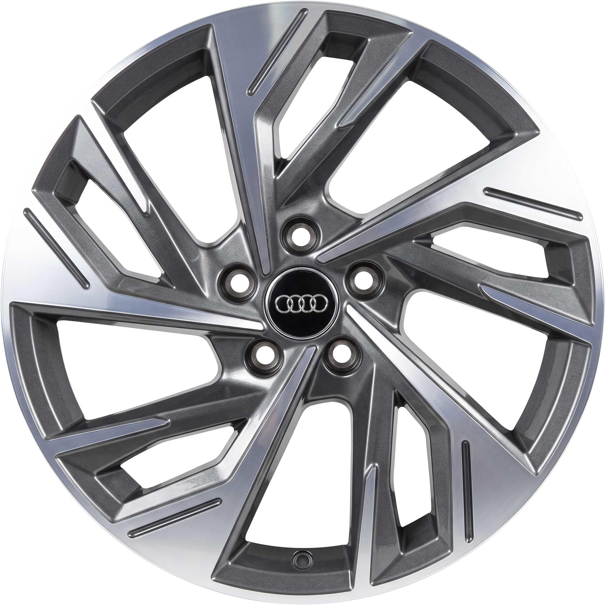 Audi 5 Twin Spoke [A3 8Y] Graphite Grey with Diamond Cut Alloy Wheel Product Image #1