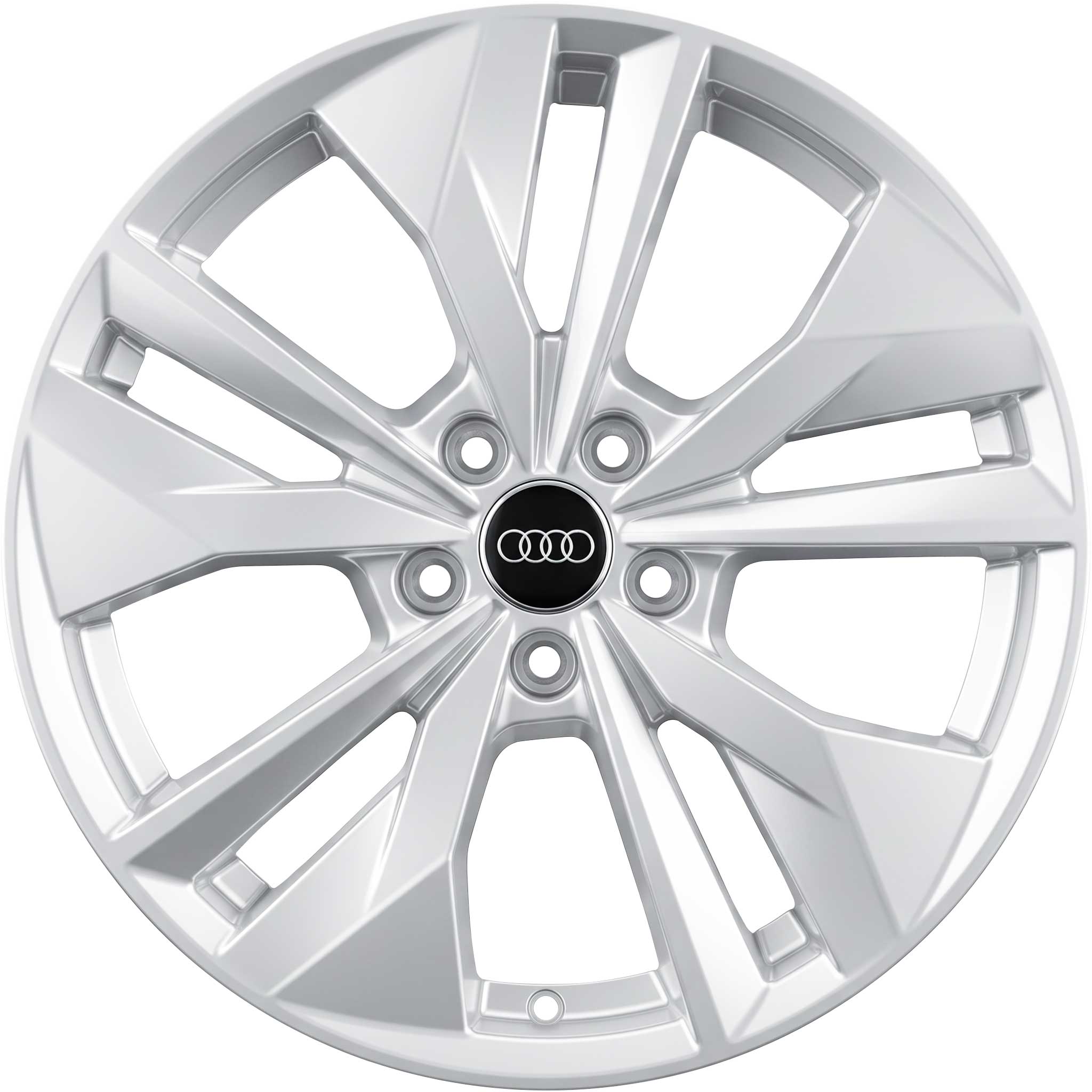 Audi 5 V Spoke [A3 8Y] Diamond Silver Alloy Wheel Product Image #1