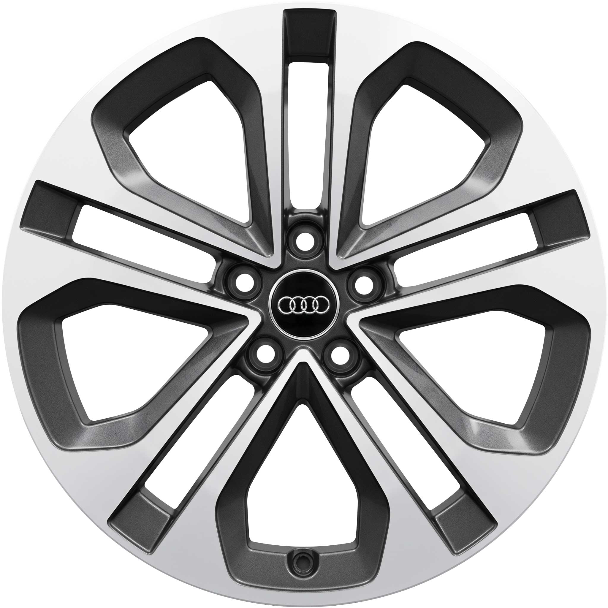 Audi 5 Twin Spoke [A3 8Y] Graphite Grey with Diamond Cut Alloy Wheel Product Image #1