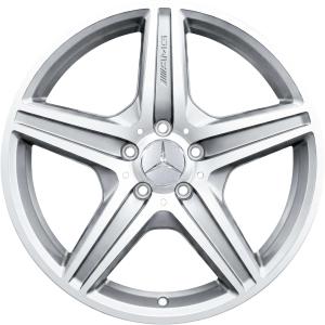 AMG 5 Spoke [204-19] Standard Silver with High Sheen Alloy Wheel - Sizes 19in