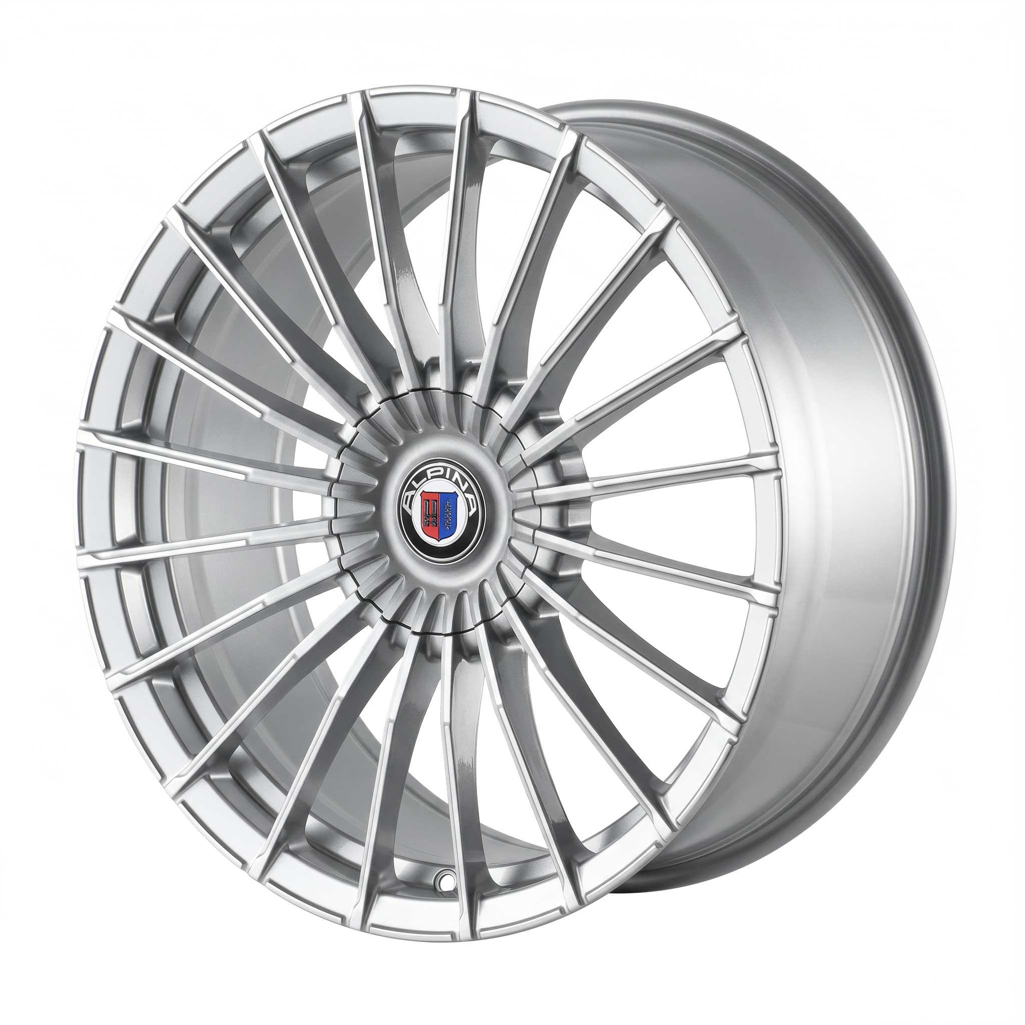Alpina Classic Forged CS22 Silver with Polished Spoke Ends Alloy Wheel Product Image #2