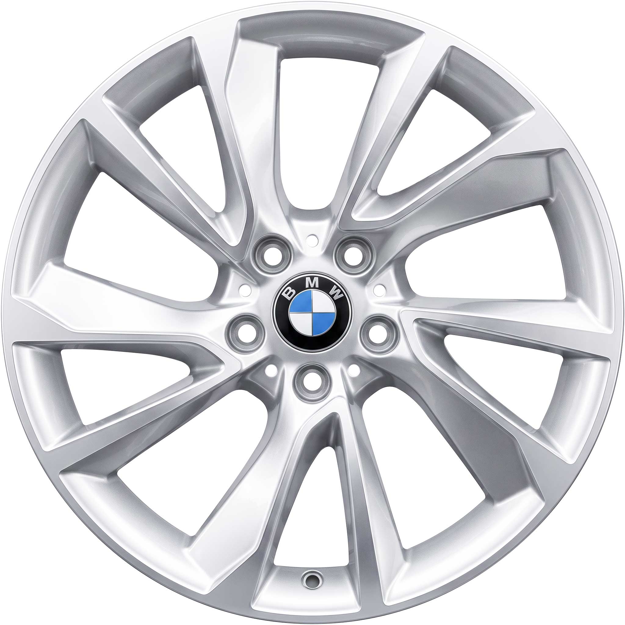 BMW 389 Reflex Silver with Bright Turned Alloy Wheel Product Image #1
