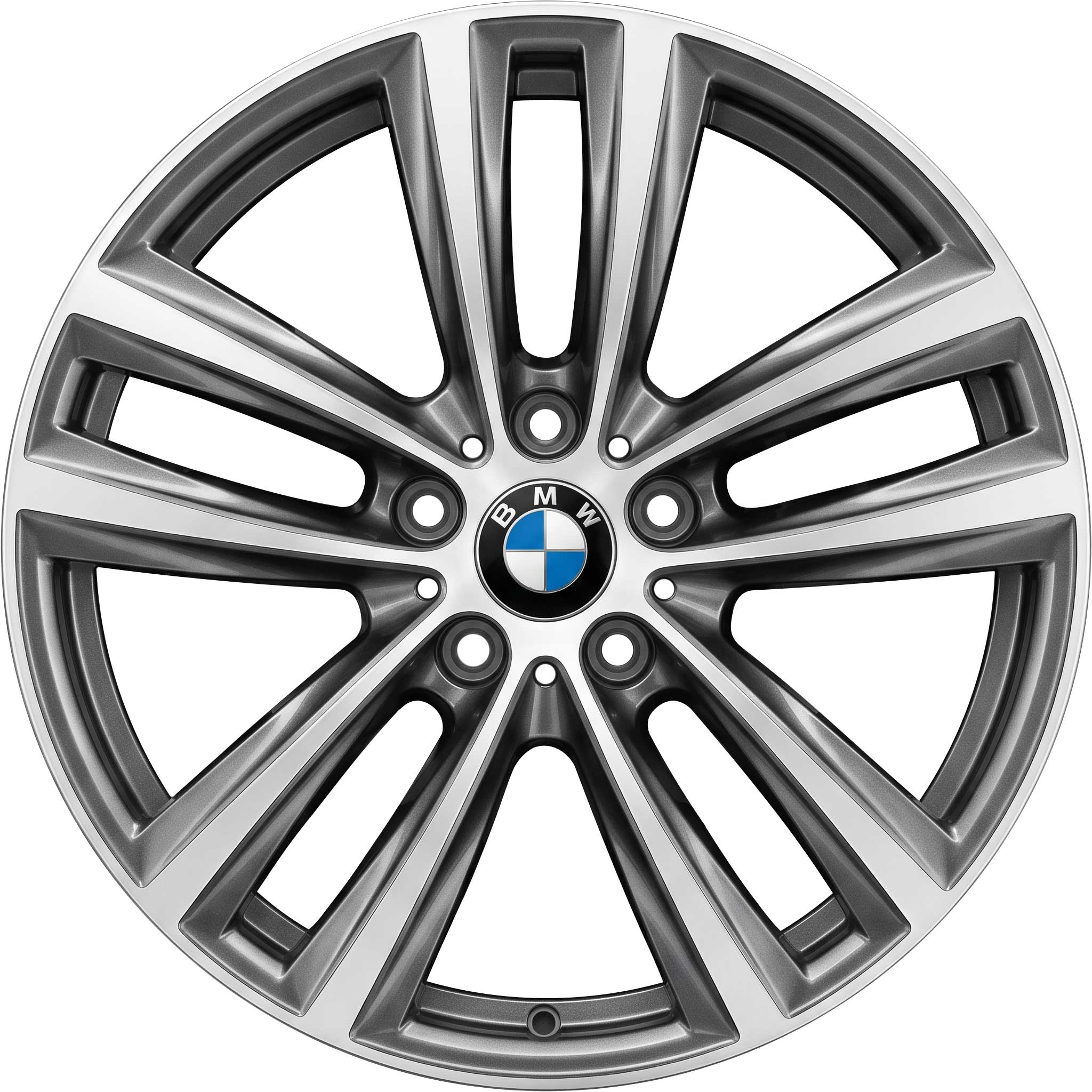 BMW 466 Ferric Grey with Bright Turned Alloy Wheel Product Image #1