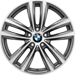BMW 466 Ferric Grey with Bright Turned Alloy Wheel for BMW 3 Series F34 - Sizes 19in