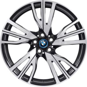 BMW 470 Orbit Grey with Bright Turned LEFT Alloy Wheel for BMW i8 I12 - Sizes 20in