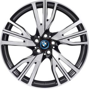 BMW 470 Orbit Grey with Bright Turned RIGHT Alloy Wheel for BMW i8 I12 - Sizes 20in