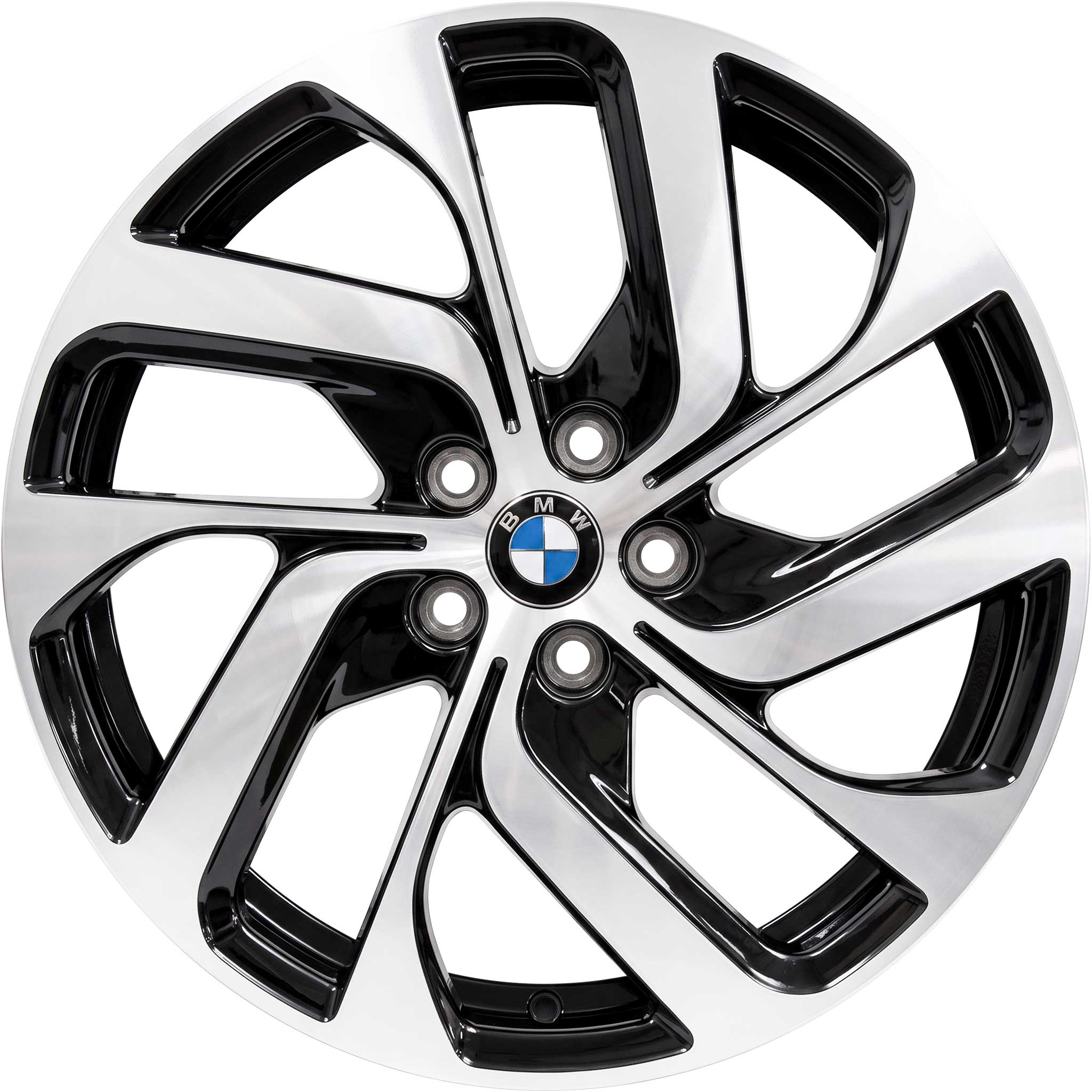 BMW 428 Jet Black Solid Alloy Wheel Product Image #1