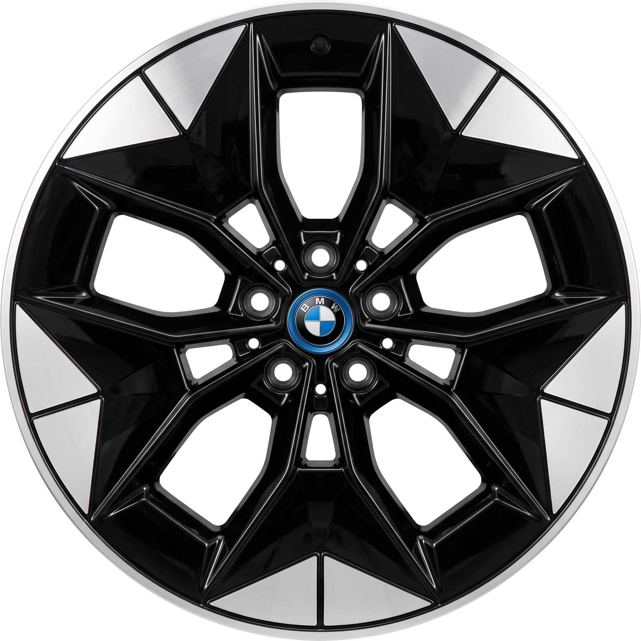 BMW 843 Jet Black with Bright Turned Alloy Wheel Product Image #1