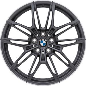 19" BMW 825M Orbit Grey Matt with Bright Turned Rim Edge alloy wheel