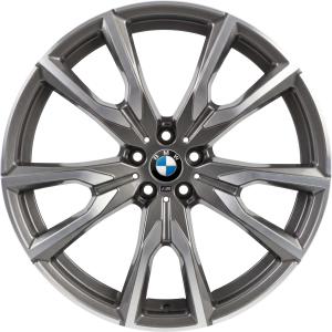 BMW 755M Cerium Grey with Bright Turned Alloy Wheel for BMW X7 G07 - Sizes 22in